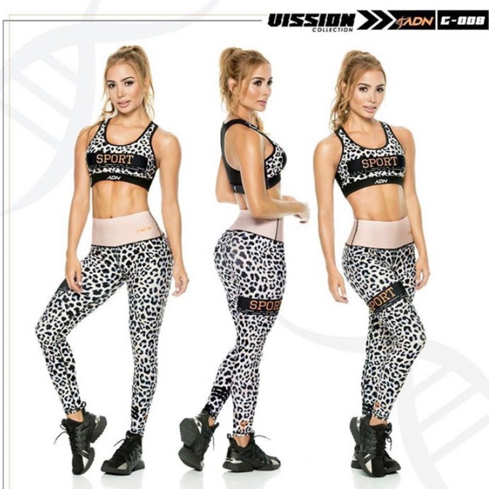Colombian leggings and sports bra set